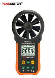 Medidor de velocidade do vento Handheld ambiental do anemômetro do volume de ar do medidor de Digitas