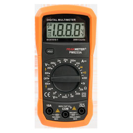 2000 medidores de teste Handheld da continuidade da medida da tensão do multímetro digital 600V AC&DC das contagens