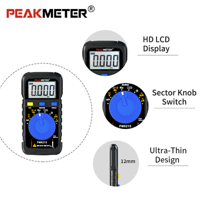 Mini Pocket Digital Multimeter 600V tensão 40MOhm resistência 4000 contagens 1.5V Bateria Tester