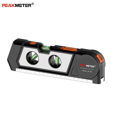 4 em 1 Laser Level Meter Multipurpose Cross Line Laser Bolha Horizontal E Linear