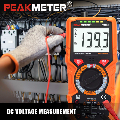 Real RMS Multiméter Digital Medição abrangente com temperatura, capacidade, frequência, dispositivo de alta segurança