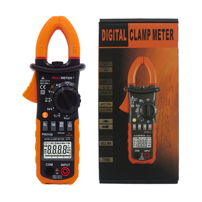 AC/DC Digital CLamp Meter Com Ammeter, Voltmeter, Double Mold, Diode Test, Ohmmeter Medição