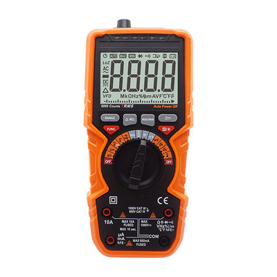 Medidor digital de alcance manual e automático 1000V Voltmeter AC DC Multiméter digital MAX E MIN Medição