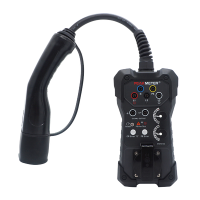 Teste de simulação de corrente máxima Evse com IP54 GFCI e CP Pre-testing AC Charging Station