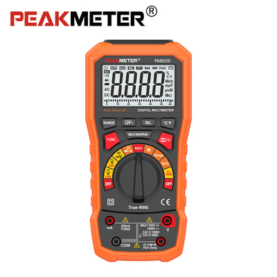 Auto Range Fotovoltaic 1700V Multiméter Digital Medição relativa MAX/MIN/PEAK Multiméter